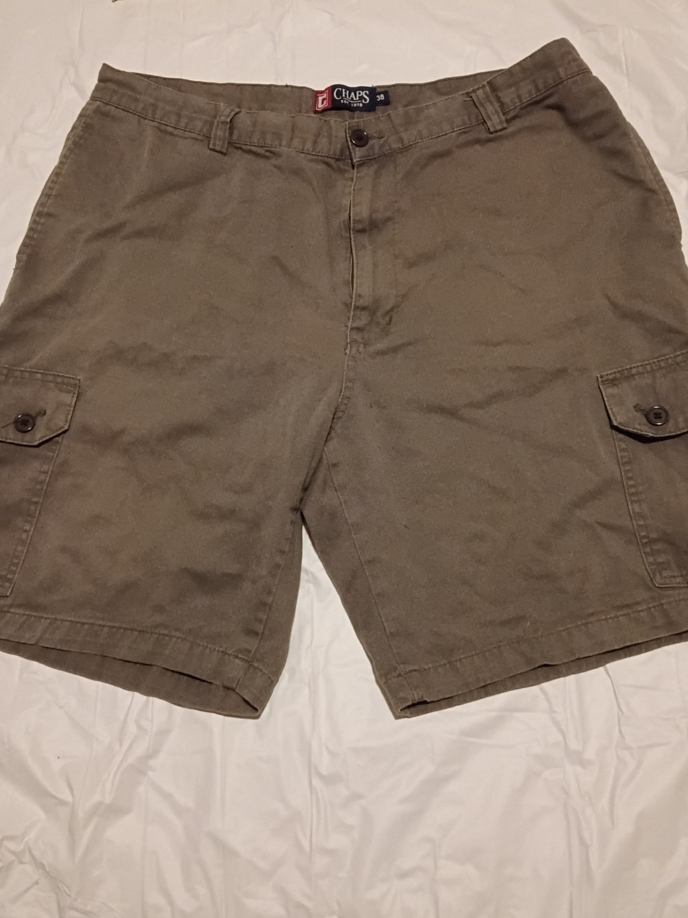 Chaps Men's Olive Cargo Shorts